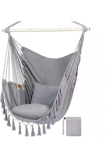 Generic Brand Harmony Home Travel Canvas Hammock Chair, 130x100x2.5 cm Hangin...