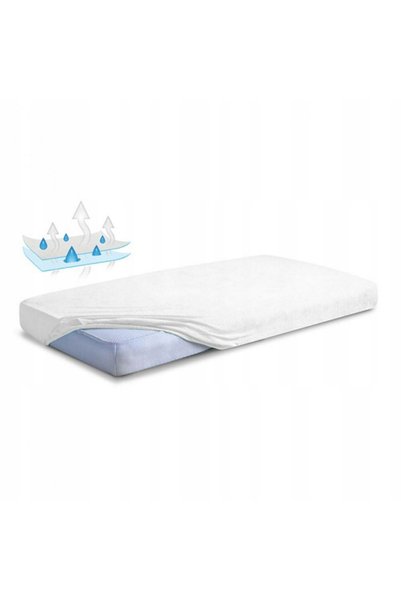 Matex Cearșaf igienic impermeabil pentru pat, 80x200x20, FROTTE, Alb