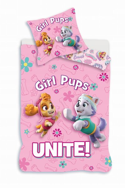 BrandMac Set pătuț 100x135 Plapumă + Lenjerie de pat Paw Patrol Bebeluș