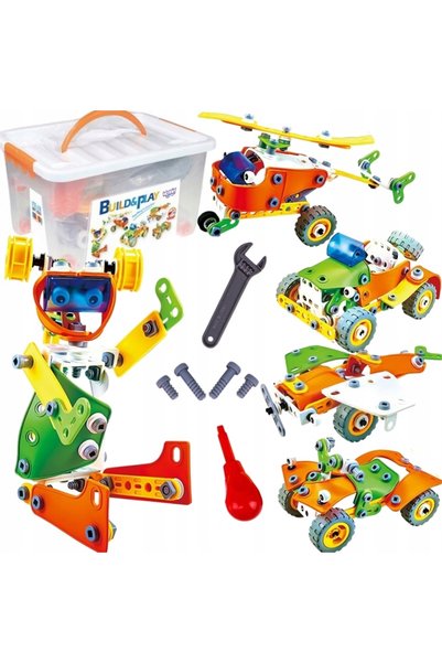 woopie Set de blocuri de construcție vehicule