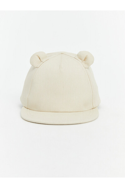 LC Waikiki Nevavm Lcw Baby Beige Gabardine 3D Baby Boy Cap Hat with Difference