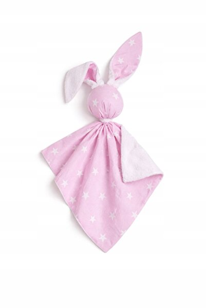 Bobono Jucărie de pluș DOUDOU, cu două fețe, din bumbac și minky - Stele roz ...