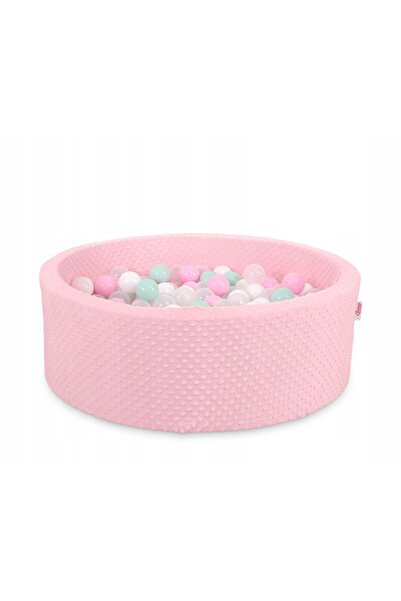 Bobono Piscină gonflabilă minky, înălțime 30 cm, cu 300 de mingi roz