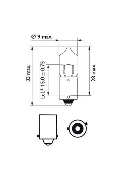 Philips 10x becuri H6W BAX9s 12V 6W