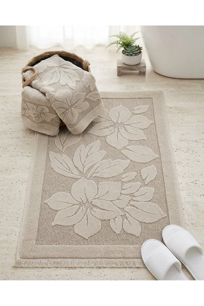 Nurpak 3-Piece Bathroom Towel Mat Set - Derya - 3 Pieces