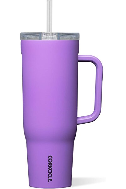 Corkcicle Corksicle Handle and Straw Tumbler, Stainless Steel, 40.0 Fl Oz, Su...