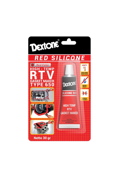 DEXTONE سيليكون أحمر مقاوم للحرارة (حشوة) - 70 جرام