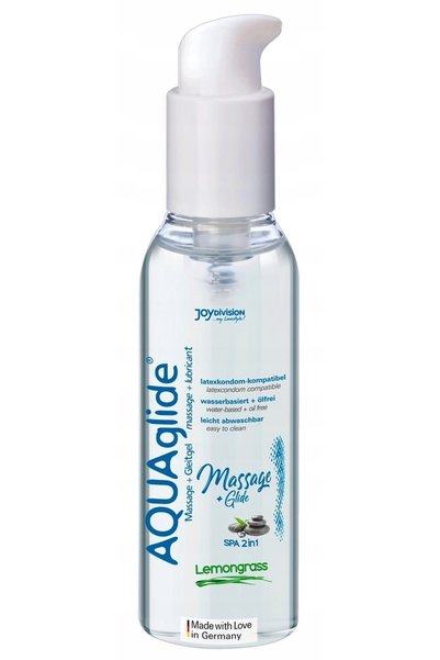 JOYDIVISION Gel/spray-AQUAglide Massage+Glide Lemongrass, 200ml