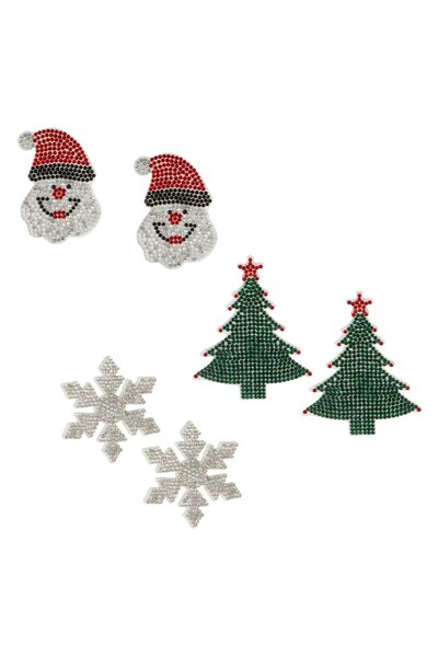 DD SHOP Set Autocolante - Patches Fulgi Brazi cu Strass Argintiu & Verde - 6buc