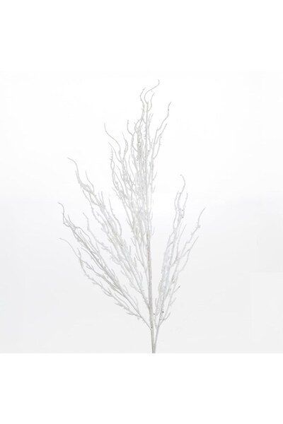 DD SHOP Ramura Decorativa de Craciun Alba cu Glitter 82cm - Crengute Decorati...