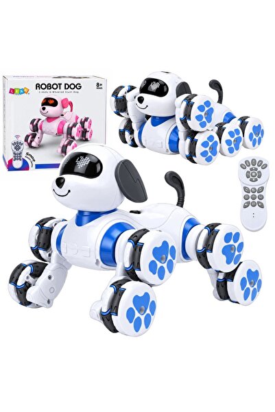 LeanToys Mașini robot cu telecomandă, 8 roți, drift 360 °   Acrobații Albastr...
