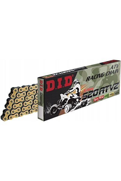 NO BRAND Lanț DID 520 ATV QUAD cu 104 zale, cu inele XR aurii