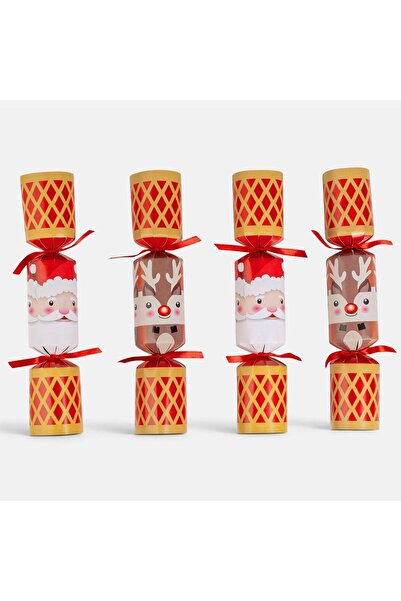 DD SHOP Cracker xmas mos-ren aurii-ros4buc - Cadouri Surpriza Craciun
