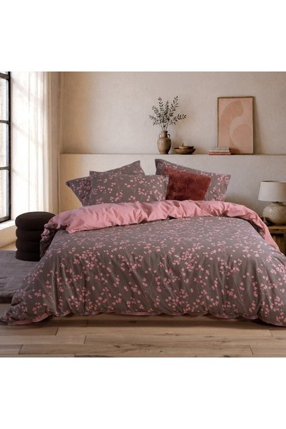 Nef Nef Homeware Nef-Nef Homeware Floriva Καφέ Φλοράλ Σετ Παπλωματοθήκης 100%...