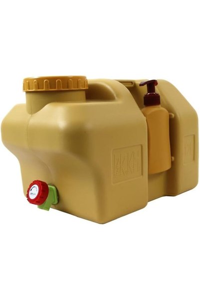 bi ki Water jug with soap dispenser 12 liters (beige)
