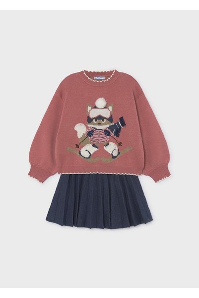 MAYORAL Girl's Skirt Set Pink