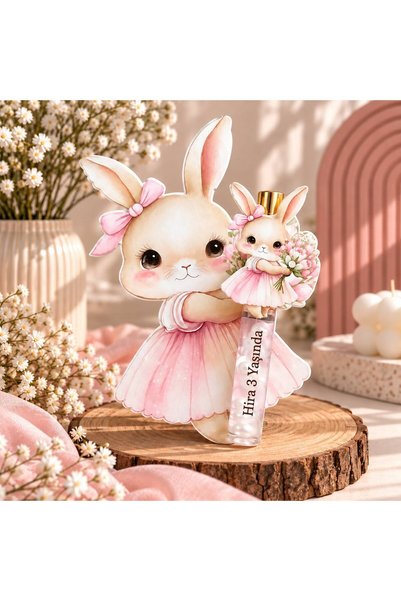 AYY DESIGN Tavşan Temalı Popüler Hediyelik Kartı (15 adet) Doğum Günü I Baby Shower Bebek Mevlüdü inci kolanya