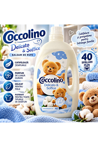 Coccolino Delicato & Soffice – Деликатен омекотител за тъкани, Хипоалергенен,...
