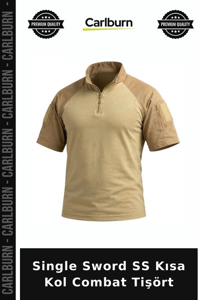 Carlburn Single Sword Ss Short Sleeve Combat T-Shirt Duty Clothing Relaxed Fi...