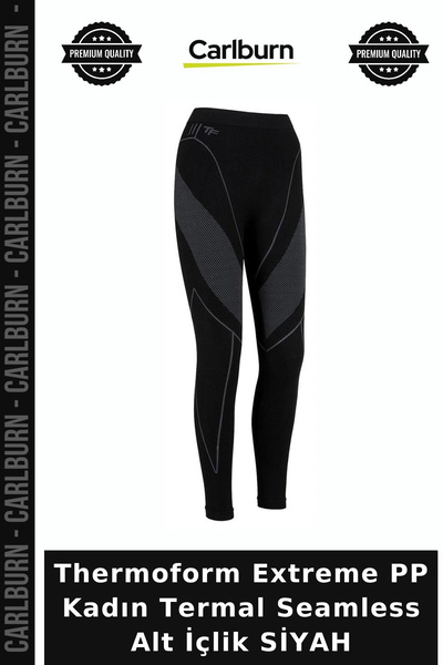 Carlburn Thermoform Extreme Pp Women's Thermal Seamless Bottom Underwear Blac...