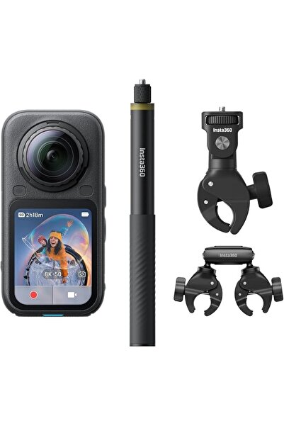 Insta360 حزمة كاميرا X6 360 درجة للدراجات النارية |   كاميرا 8K + طقم للدراجا...