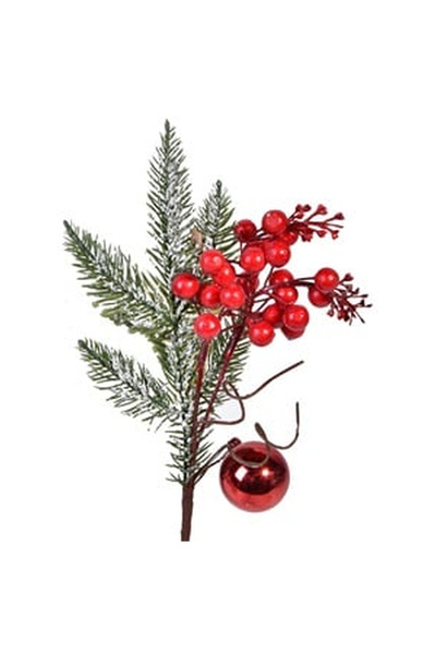 OEM Ramura Decorativa de Brad Pomusoare Glob 33cm