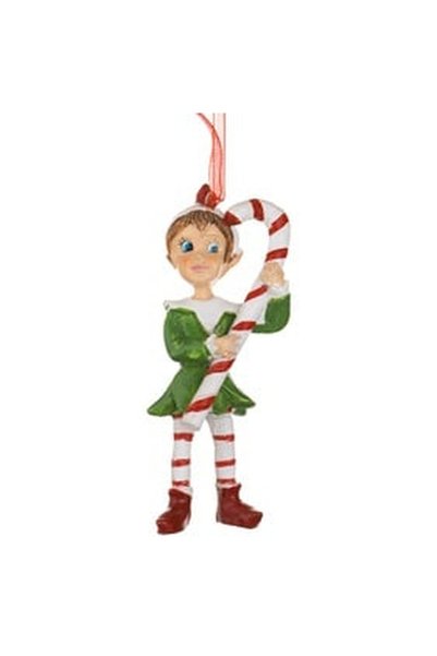OEM Ornament Brad de Craciun Spiridus cu Hainute Colorate 11cm
