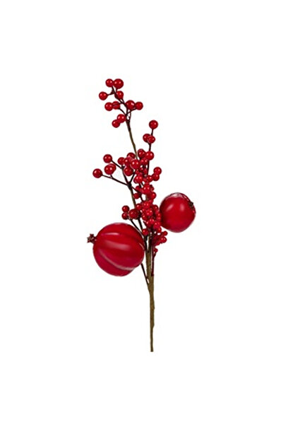 OEM Decorative Christmas Branch Pomegranate with Red Berries 30cm