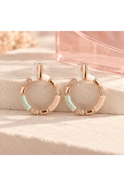 BLOOMY Art Bay Rose Gold Earrings