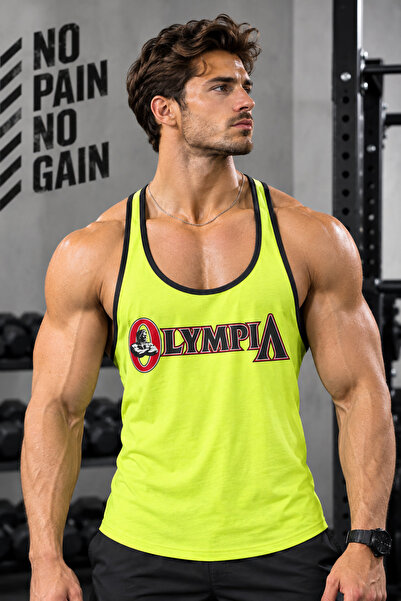 Baskılı Erkek Fitness Sporcu Atleti