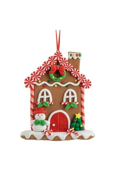 OEM Ornament Brad de Craciun Casa de Turta Dulce 9.5x11cm
