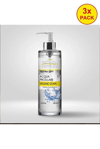 Retinol Complex Pachet de 3x Apă micelară cu venin de albine - 200 ml
