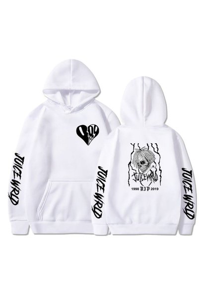bellanova Unisex White Streetwear Oversize Hooded Casual Cotton Sweatshirt wi...