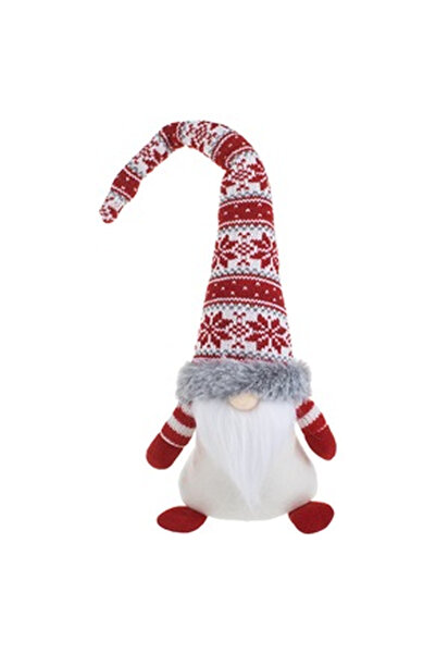 OEM Διακοσμητικό Χριστουγεννιάτικο Φιγούρα Gnome με Κόκκινο Καπέλο Zacchard Σ...