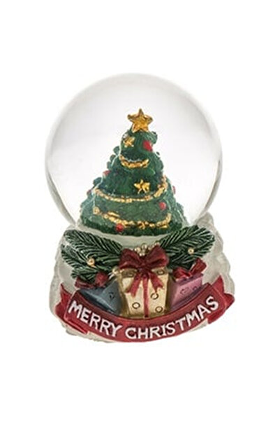 OEM Glob de Zapada Decorativ de Craciun cu Brad Impodobit "Merry Christmas"" ...