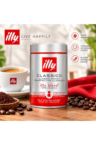 illy Öğütülmüş Filtre Kahve 250gr