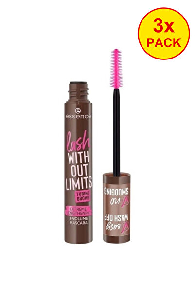 Essence 3 броя опаковки спирала за мигли Lash WITHOUT LIMITS TUBING 05 Кафяв