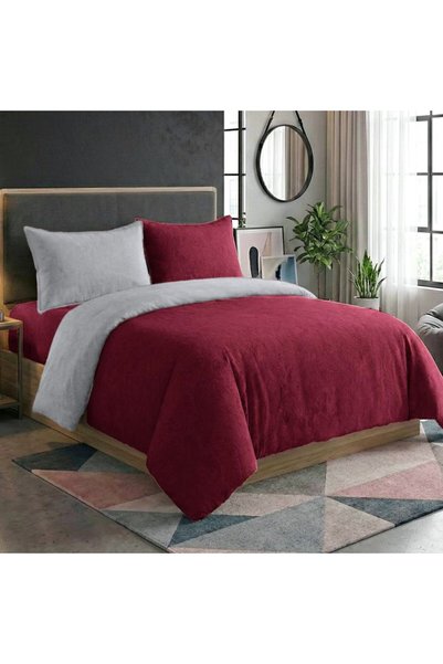 Rose Flory Microfiber Comforter Set, Fits 120x200 cm Single Size Bed, 5 Piece...