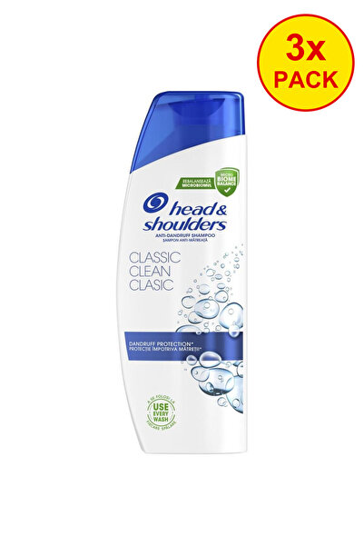 Head & Shoulders 3x PACK Sampon Antimatreata Head and Shoulders Classic Clean...