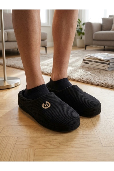 Akınal Bella Konay 0005 Men's Home Slippers with Puffs