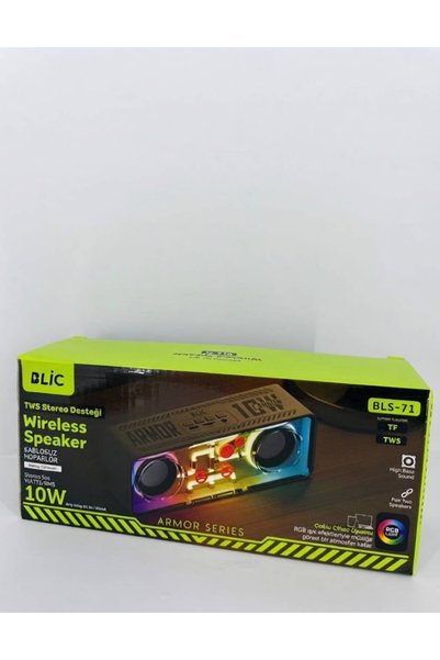 Bls-71 Bluetooth Hoparlör 10W – Şeffaf Rgb Tasarım – Tws Stereo – Tf Kart Destekli Kablosuz Speaker