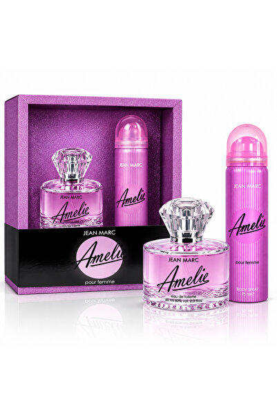 Jean Marc Set cadou pentru femei, Amelie Pour Femme, Apă de toaletă EDT 60 ml...