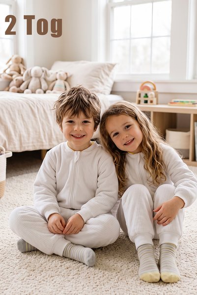 Supriz Sepeti Winter Thick Sleeping Bag 2 Tog Zippered Unisex White Color Chi...