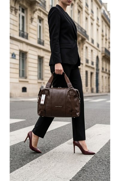 Just Polo Color Blocked Daily Combination Hand and Shoulder Bag