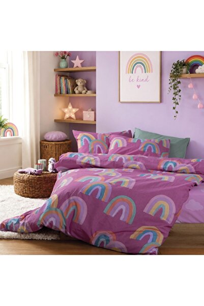 Nef Nef Homeware Nef-Nef Homeware Παιδικό Σετ Σεντόνια Μονό Rainbow Mood, 3 τ...