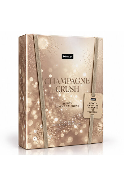 SENCE Set cadou Calendar Advent cu 24 de piese cosmetice surpriză, Champagne ...