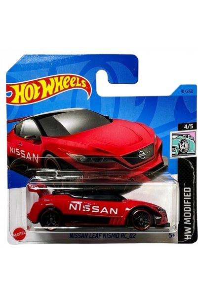 HOT WHEELS نيسان ليف نيسمو RC_02 - سيارة نموذجية معدلة باللون الأحمر مقياس 1/...