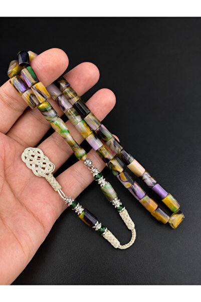 Tesbih Store Cut-Out Special Cast Opal Simile Kazaz Tassel Design