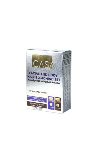CASA طقم كازا لتفتيح شعر الوجه والجسم 50 مل + 50 مل