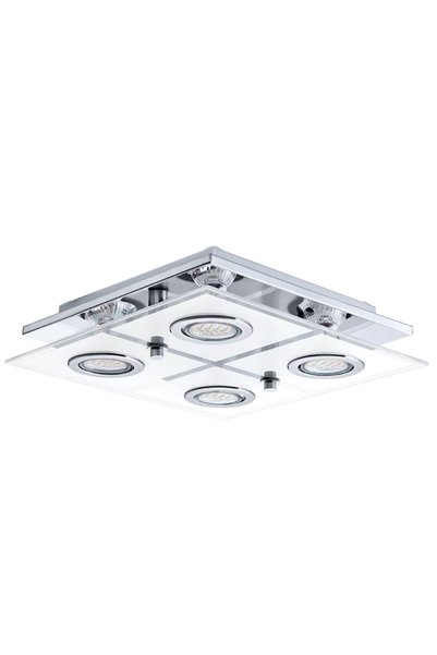 Eglo Cabo 30931 Φωτιστικό Οροφής LED 4 Φώτων, Ασημί, 29 εκ.
